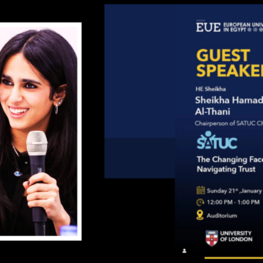 HE Sheikha Al Thani a guest speaker at European Universities in Egypt (EUE)
