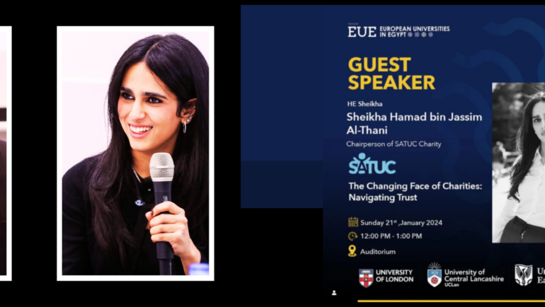 Sheikha Al Thani speech at EUE titled “The Changing Face of Charities: Navigating Trust”