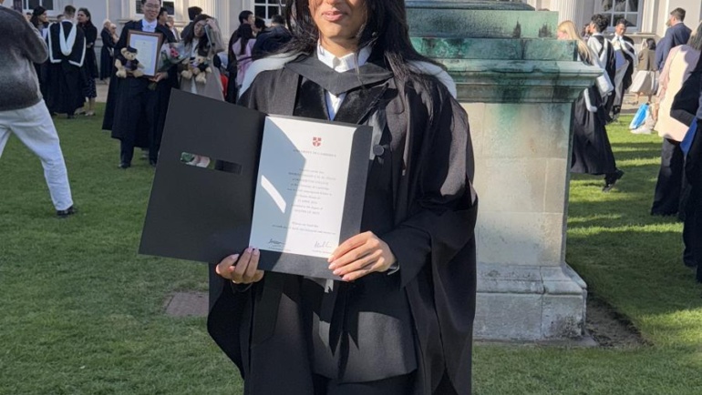 Sheikha Al-Thani graduated from the University of Cambridge with her master’s degree